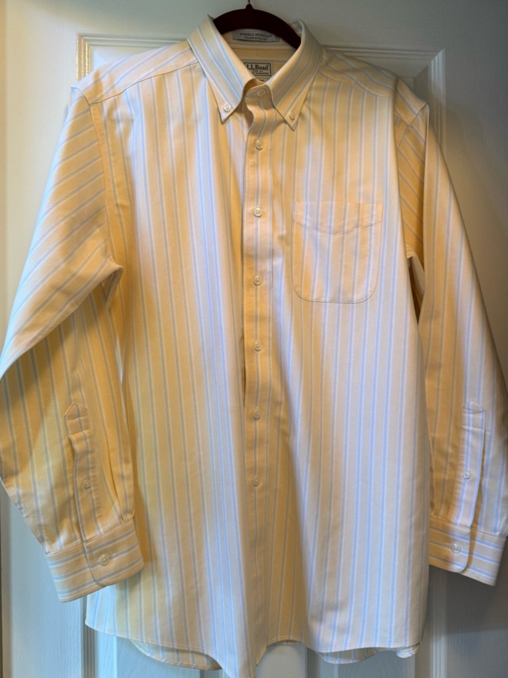 L.L. BEAN Men’s Cotton Oxford Button Down Shirt-16/33